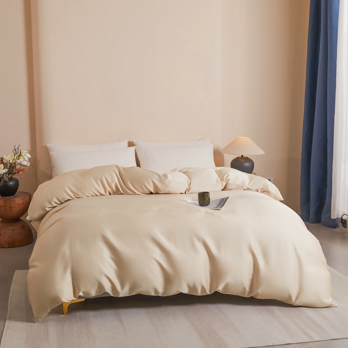 91家纺网 家纺一手货源 找家纺 雅萱家纺 2026新款60s天丝四件套 60s天丝香槟金