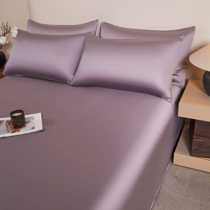 91家纺网 家纺一手货源 找家纺 雅萱家纺 2026新款60s天丝四件套 60s天丝悠悠紫