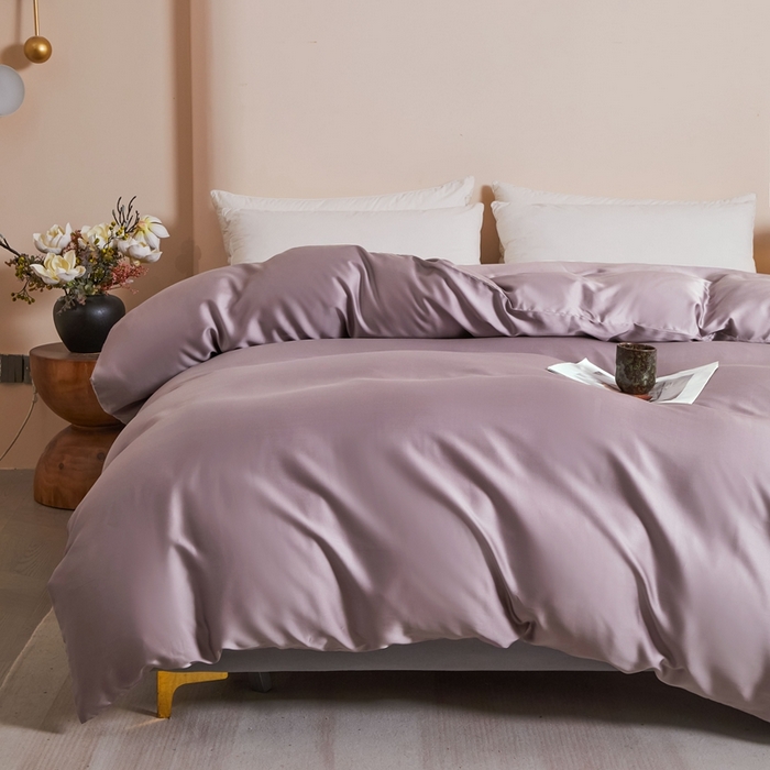 91家纺网 家纺一手货源 找家纺 雅萱家纺 2026新款60s天丝四件套 60s天丝悠悠紫