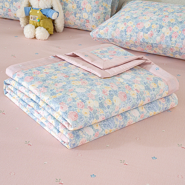 91家纺网 家纺一手货源 找家纺 （总）丫丫家纺 2026新全棉印花夏被空调被双人薄被子单人学生夏凉被 