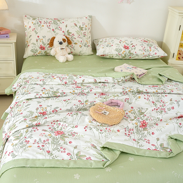 91家纺网 家纺一手货源 找家纺 （总）丫丫家纺 2026新全棉印花夏被空调被双人薄被子单人学生夏凉被 