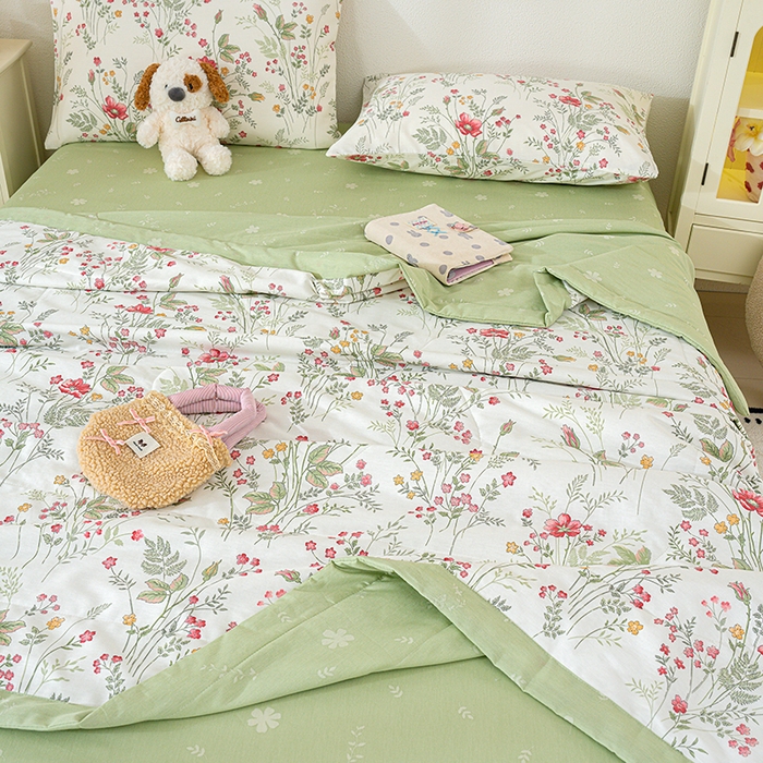 91家纺网 家纺一手货源 找家纺 （总）丫丫家纺 2026新全棉印花夏被空调被双人薄被子单人学生夏凉被 