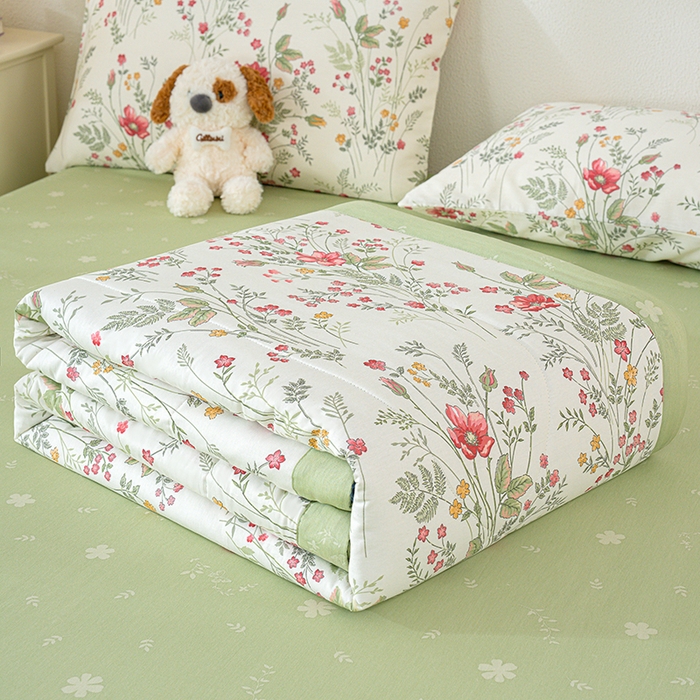 91家纺网 家纺一手货源 找家纺 （总）丫丫家纺 2026新全棉印花夏被空调被双人薄被子单人学生夏凉被 