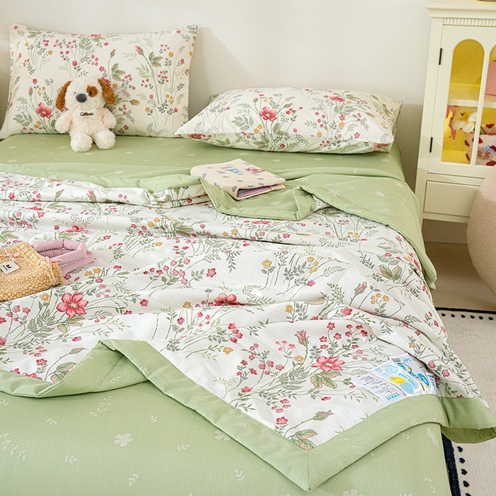 91家纺网 家纺一手货源 找家纺 （总）丫丫家纺 2026新全棉印花夏被空调被双人薄被子单人学生夏凉被 