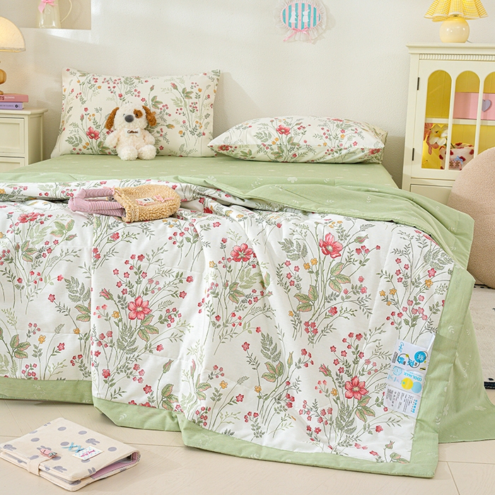 91家纺网 家纺一手货源 找家纺 （总）丫丫家纺 2026新全棉印花夏被空调被双人薄被子单人学生夏凉被 