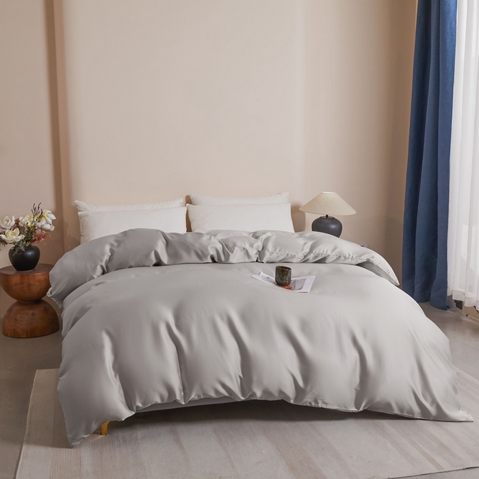 91家纺网 家纺一手货源 找家纺 雅萱家纺 2026新款60s天丝被套单品被套被套单件 60s天丝都市灰