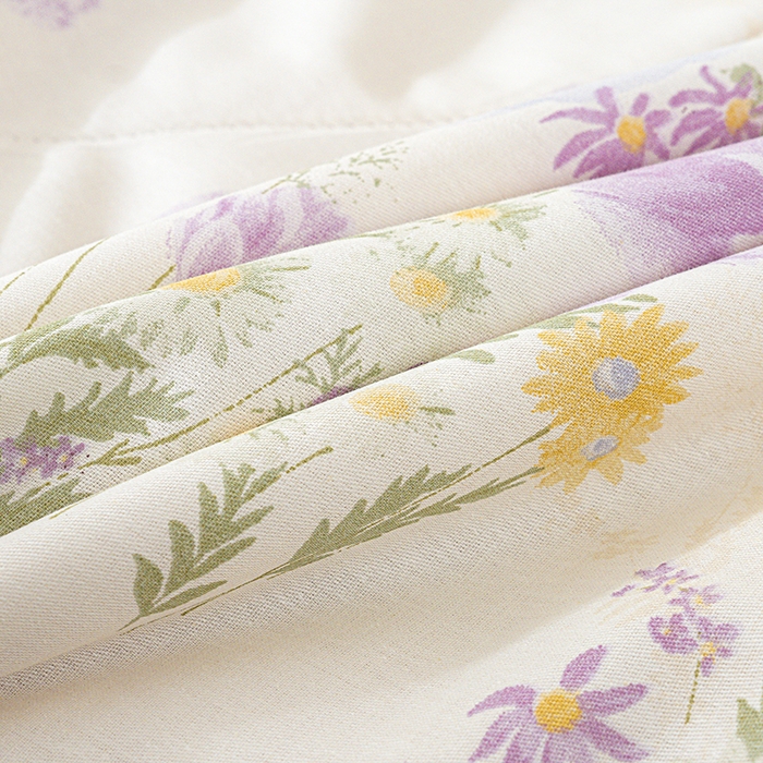 91家纺网 家纺一手货源 找家纺 丫丫家纺 2026新全棉印花夏被空调被双人薄被子单人学生夏凉被  云间柔