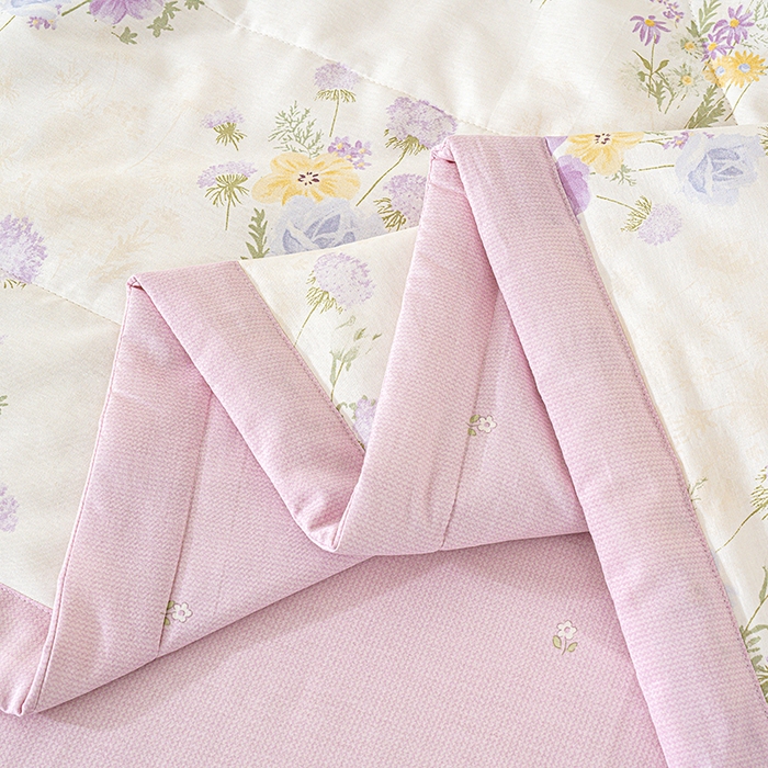 91家纺网 家纺一手货源 找家纺 丫丫家纺 2026新全棉印花夏被空调被双人薄被子单人学生夏凉被  云间柔