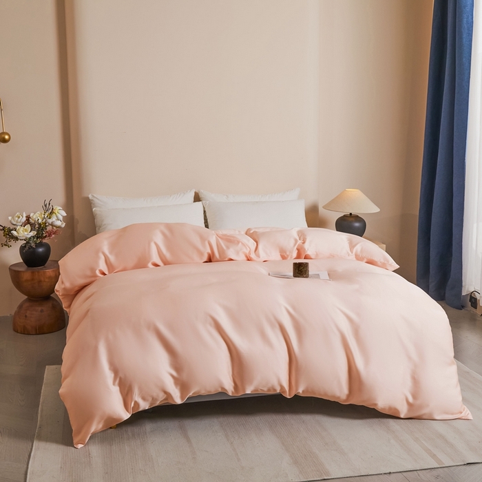 91家纺网 家纺一手货源 找家纺 雅萱家纺 2026新款60s天丝被套单品被套被套单件 60s天丝海贝粉