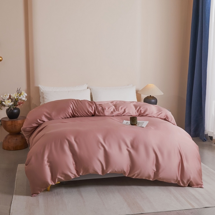 91家纺网 家纺一手货源 找家纺 雅萱家纺 2026新款60s天丝被套单品被套被套单件 60s天丝浆果粉