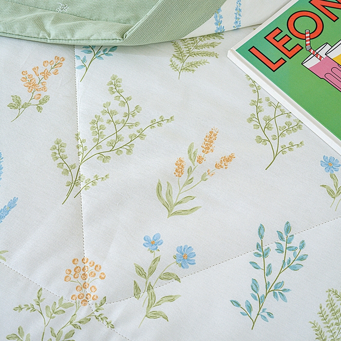 91家纺网 家纺一手货源 找家纺 丫丫家纺 2026新全棉印花夏被空调被双人薄被子单人学生夏凉被  芳草集