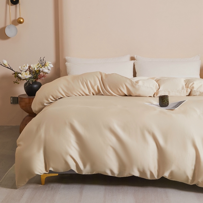 91家纺网 家纺一手货源 找家纺 雅萱家纺 2026新款60s天丝被套单品被套被套单件 60s天丝香槟金