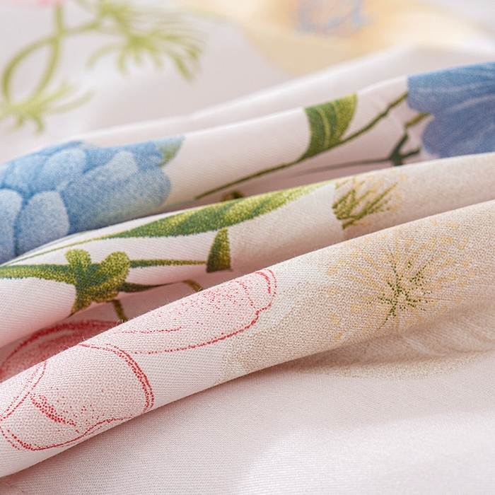 91家纺网 家纺一手货源 找家纺 丫丫家纺 2026新全棉印花夏被空调被双人薄被子单人学生夏凉被  梦见花园-米