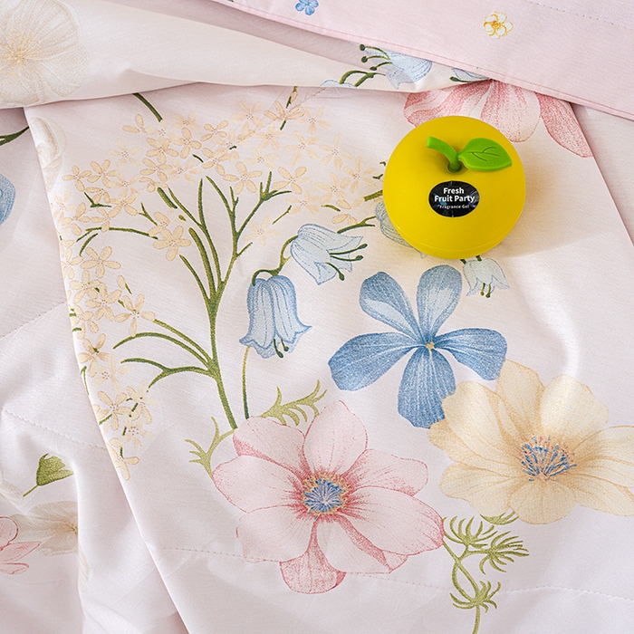 91家纺网 家纺一手货源 找家纺 丫丫家纺 2026新全棉印花夏被空调被双人薄被子单人学生夏凉被  梦见花园-米