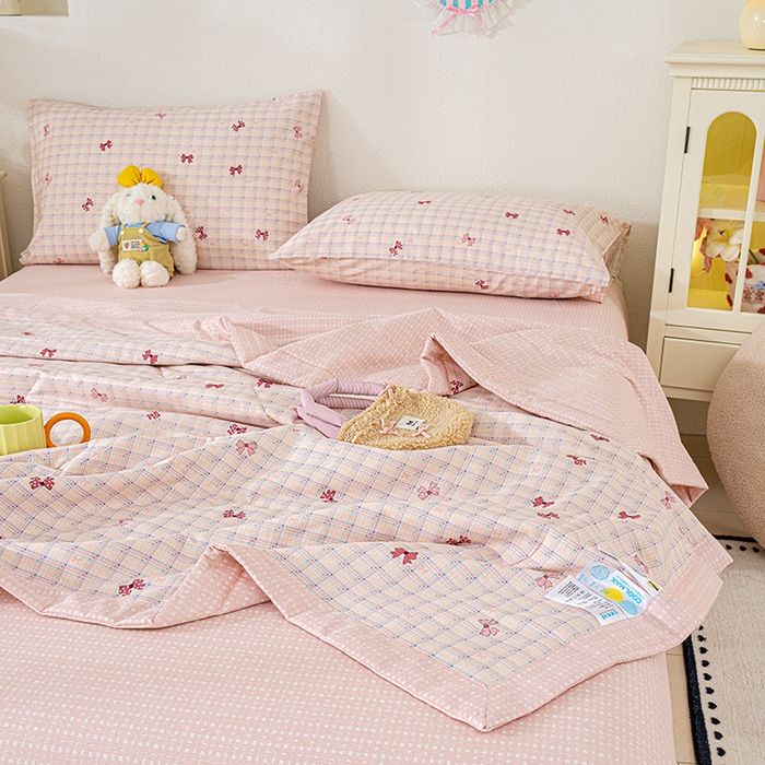 91家纺网 家纺一手货源 找家纺 丫丫家纺 2026新全棉印花夏被空调被双人薄被子单人学生夏凉被  梦境手账