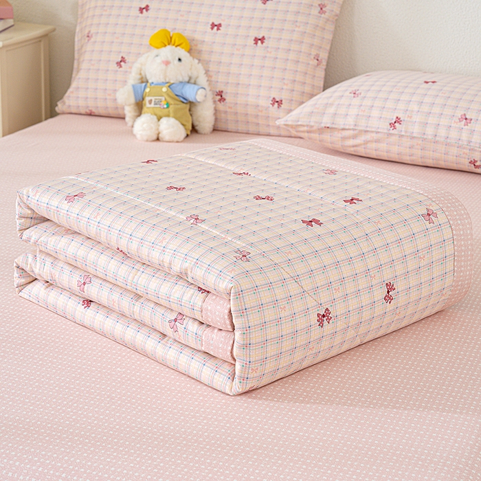 91家纺网 家纺一手货源 找家纺 丫丫家纺 2026新全棉印花夏被空调被双人薄被子单人学生夏凉被  梦境手账