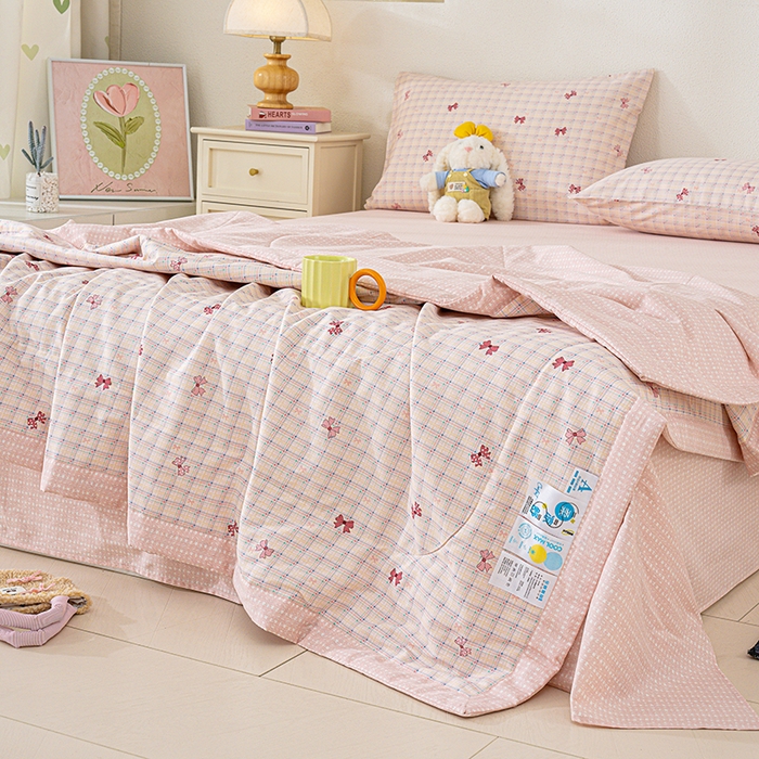 91家纺网 家纺一手货源 找家纺 丫丫家纺 2026新全棉印花夏被空调被双人薄被子单人学生夏凉被  梦境手账