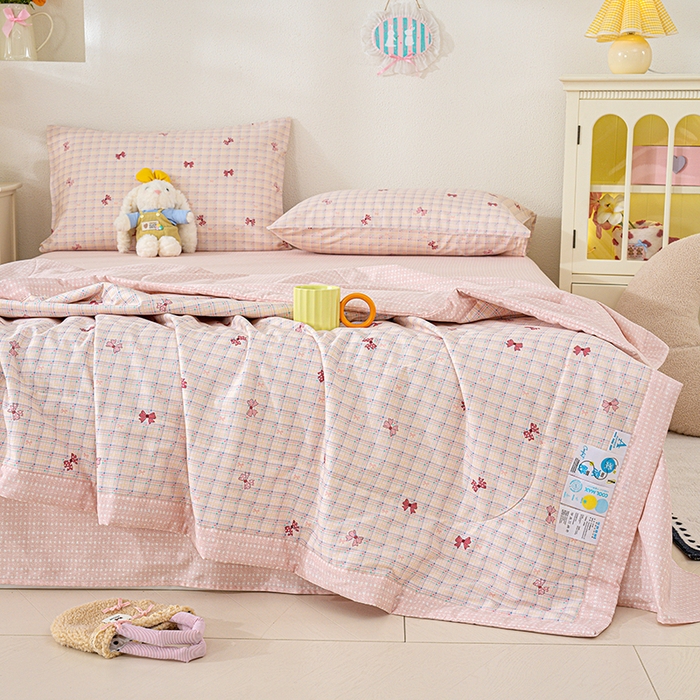 91家纺网 家纺一手货源 找家纺 丫丫家纺 2026新全棉印花夏被空调被双人薄被子单人学生夏凉被  梦境手账