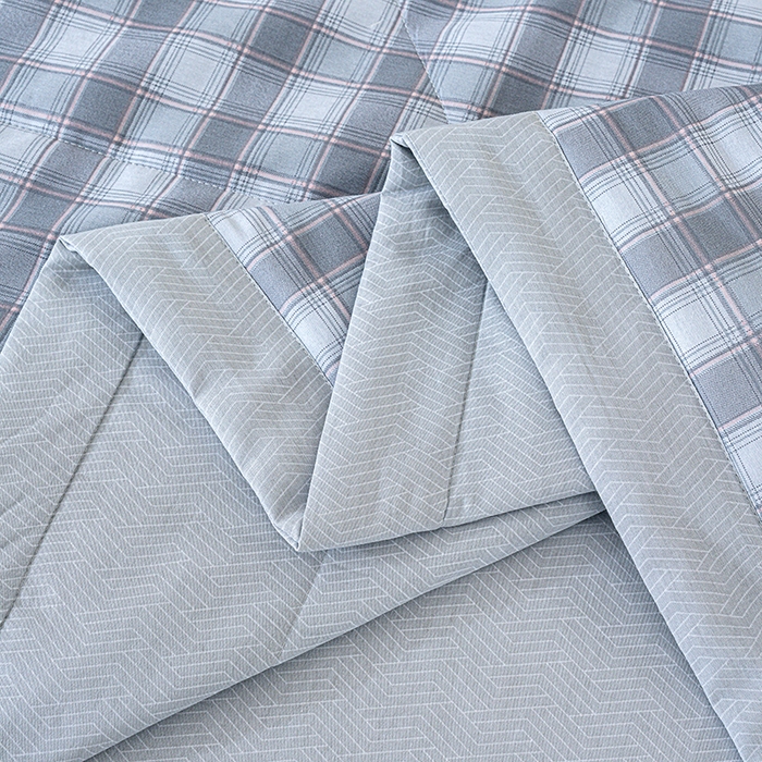 91家纺网 家纺一手货源 找家纺 丫丫家纺 2026新全棉印花夏被空调被双人薄被子单人学生夏凉被  青格夏梦