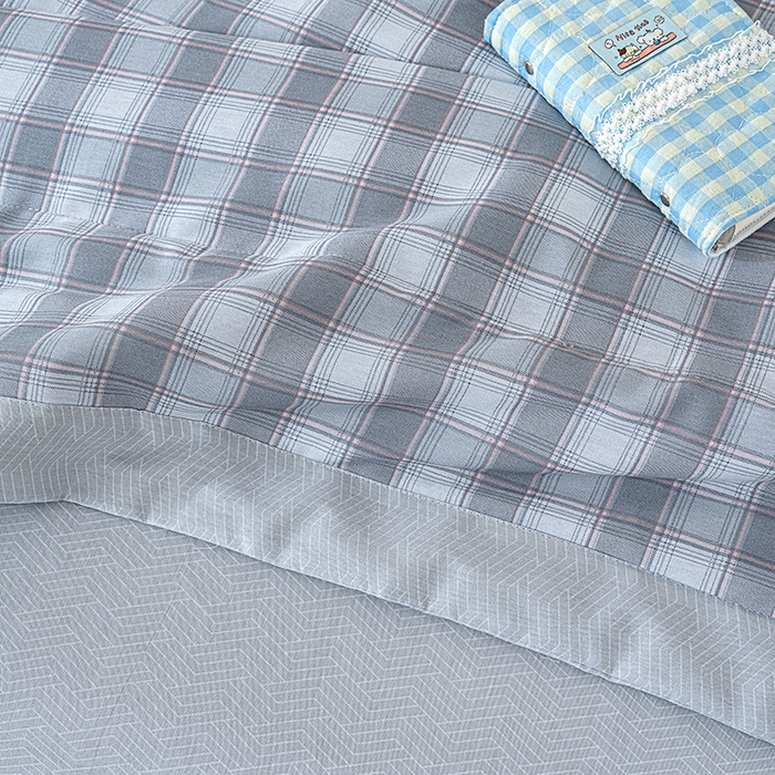 91家纺网 家纺一手货源 找家纺 丫丫家纺 2026新全棉印花夏被空调被双人薄被子单人学生夏凉被  青格夏梦