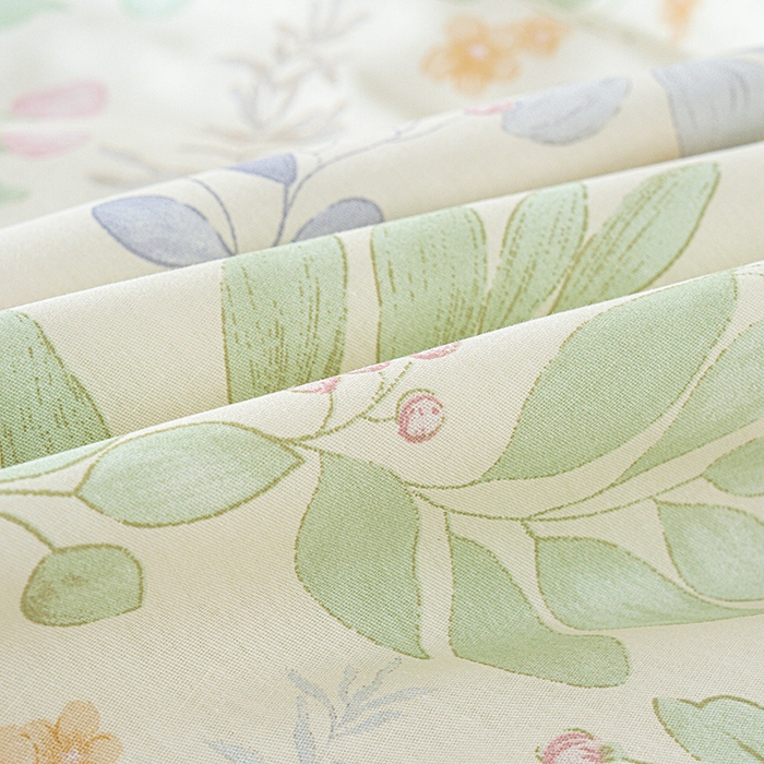 91家纺网 家纺一手货源 找家纺 丫丫家纺 2026新全棉印花夏被空调被双人薄被子单人学生夏凉被  青岚叶语-紫