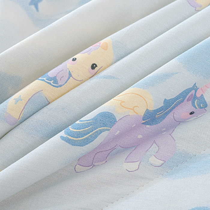 91家纺网 家纺一手货源 找家纺 丫丫家纺 2026新全棉印花夏被空调被双人薄被子单人学生夏凉被  星芒小马