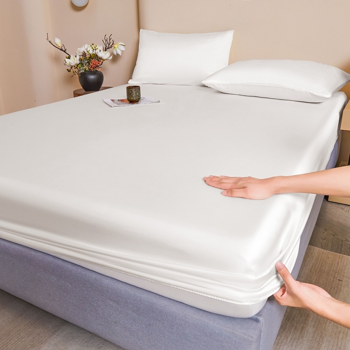 91家纺网 家纺一手货源 找家纺 雅萱家纺 2026新款60s天丝床笠单品床笠床笠单件 60S天丝古董白