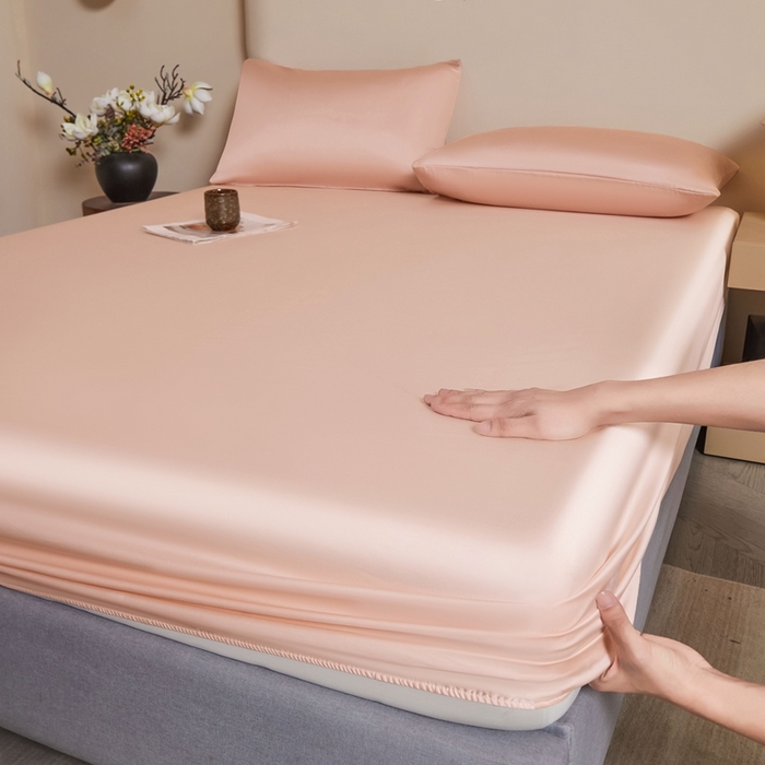 91家纺网 家纺一手货源 找家纺 雅萱家纺 2026新款60s天丝床笠单品床笠床笠单件 60s天丝海贝粉