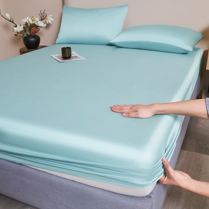 91家纺网 家纺一手货源 找家纺 雅萱家纺 2026新款60s天丝床笠单品床笠床笠单件 60s天丝天水兰