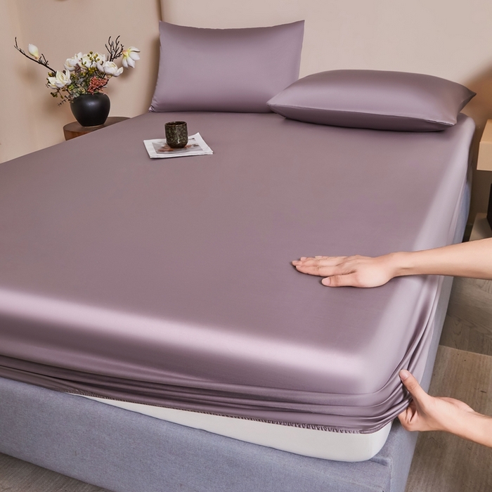 91家纺网 家纺一手货源 找家纺 雅萱家纺 2026新款60s天丝床笠单品床笠床笠单件 60s天丝悠悠紫