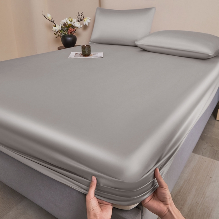 91家纺网 家纺一手货源 找家纺 雅萱家纺 2026新款60s天丝床笠单品床笠床笠单件 60s天丝都市灰