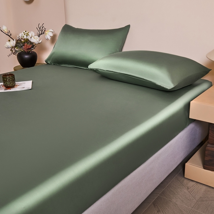 91家纺网 家纺一手货源 找家纺 雅萱家纺 2026新款60s天丝床笠单品床笠床笠单件 60s天丝橄榄绿