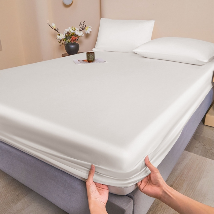 91家纺网 家纺一手货源 找家纺 雅萱家纺 2026新款60s天丝床笠单品床笠床笠单件 60S天丝古董白