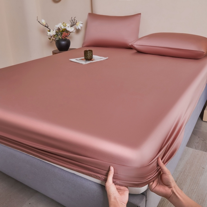 91家纺网 家纺一手货源 找家纺 雅萱家纺 2026新款60s天丝床笠单品床笠床笠单件 60s天丝浆果粉