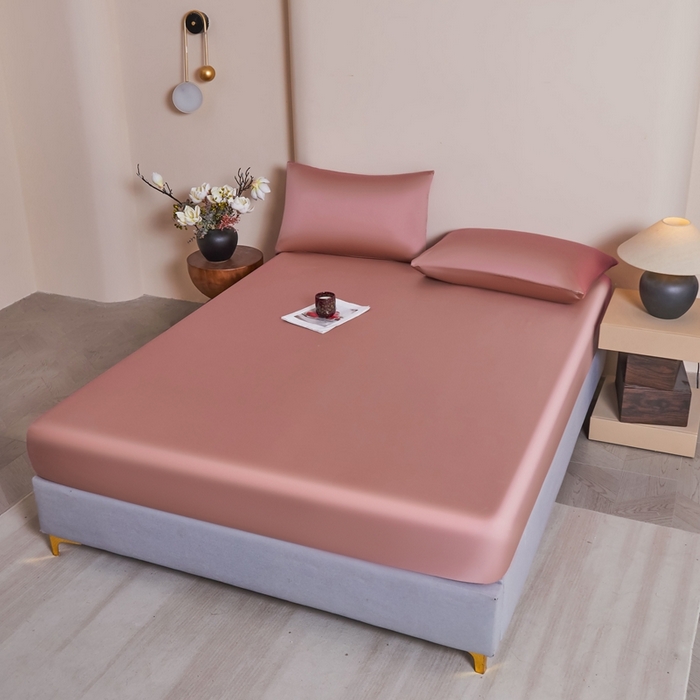 91家纺网 家纺一手货源 找家纺 雅萱家纺 2026新款60s天丝床笠单品床笠床笠单件 60s天丝浆果粉