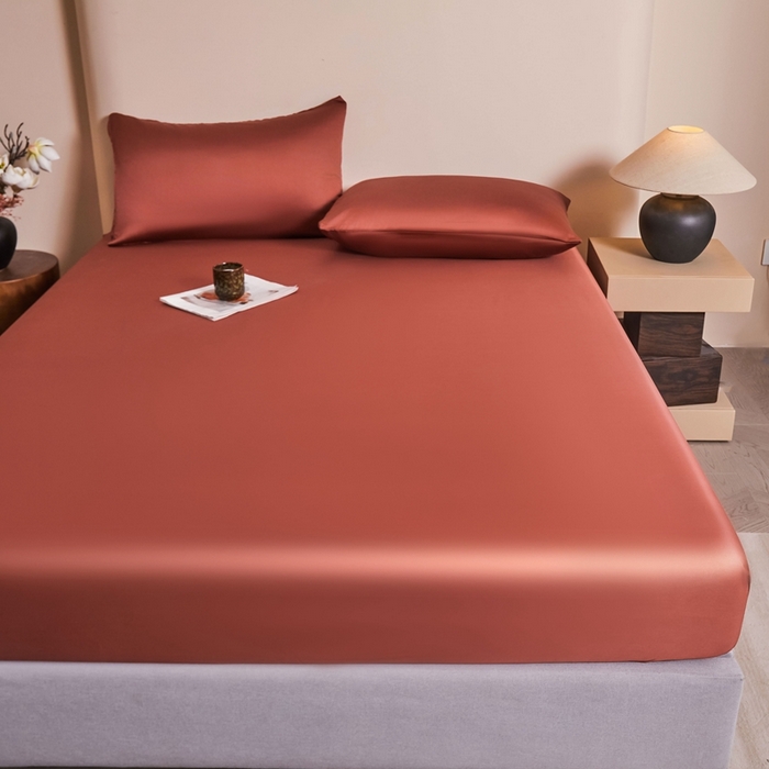 91家纺网 家纺一手货源 找家纺 雅萱家纺 2026新款60s天丝床笠单品床笠床笠单件 60s天丝暖茶色