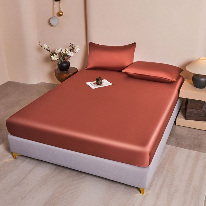 91家纺网 家纺一手货源 找家纺 雅萱家纺 2026新款60s天丝床笠单品床笠床笠单件 60s天丝暖茶色