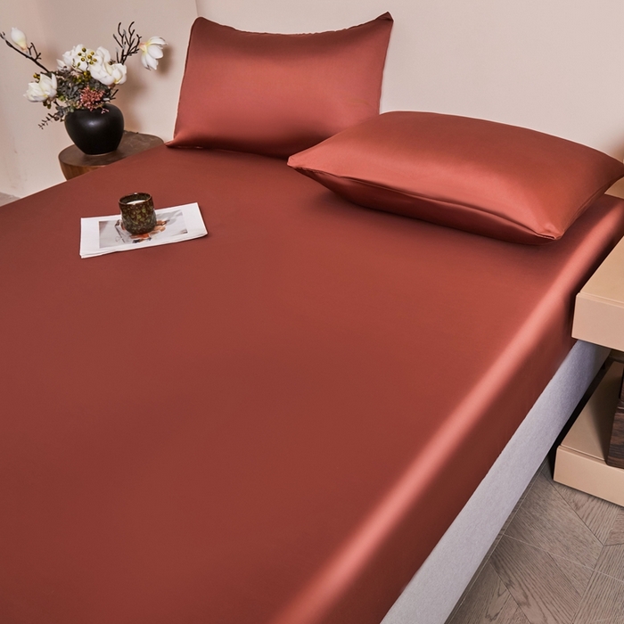 91家纺网 家纺一手货源 找家纺 雅萱家纺 2026新款60s天丝床笠单品床笠床笠单件 60s天丝暖茶色