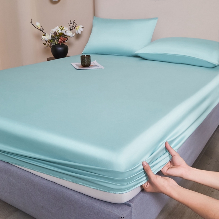 91家纺网 家纺一手货源 找家纺 雅萱家纺 2026新款60s天丝床笠单品床笠床笠单件 60s天丝天水兰