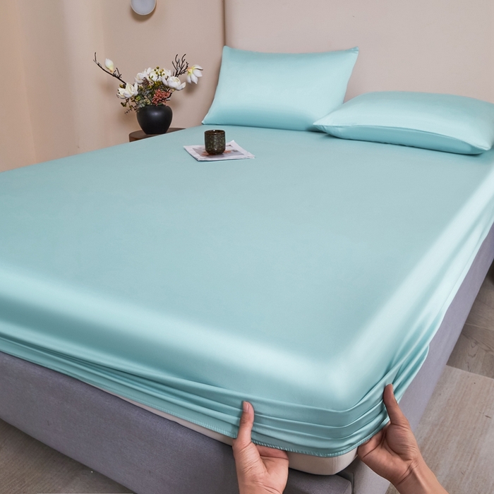 91家纺网 家纺一手货源 找家纺 雅萱家纺 2026新款60s天丝床笠单品床笠床笠单件 60s天丝天水兰