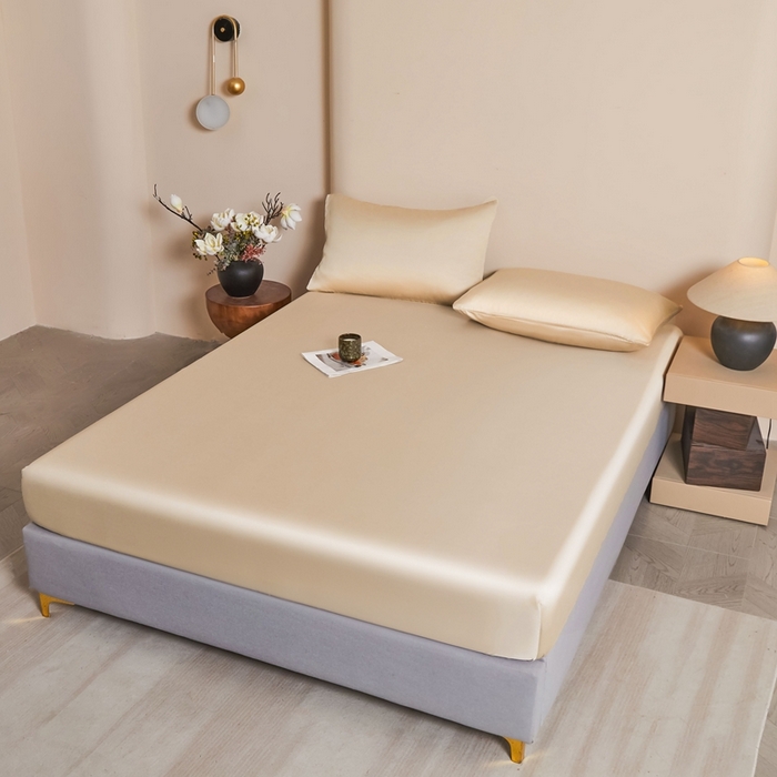 91家纺网 家纺一手货源 找家纺 雅萱家纺 2026新款60s天丝床笠单品床笠床笠单件 60s天丝香槟金