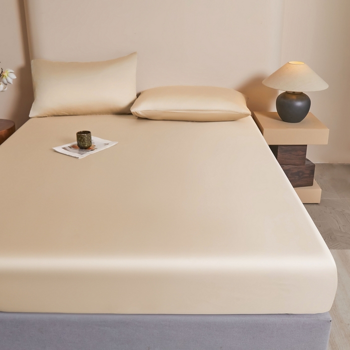 91家纺网 家纺一手货源 找家纺 雅萱家纺 2026新款60s天丝床笠单品床笠床笠单件 60s天丝香槟金