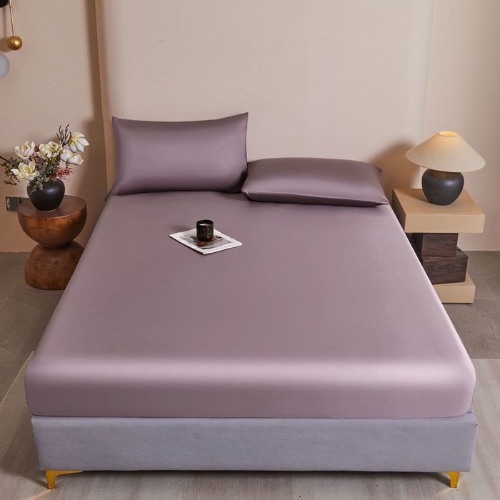 91家纺网 家纺一手货源 找家纺 雅萱家纺 2026新款60s天丝床笠单品床笠床笠单件 60s天丝悠悠紫