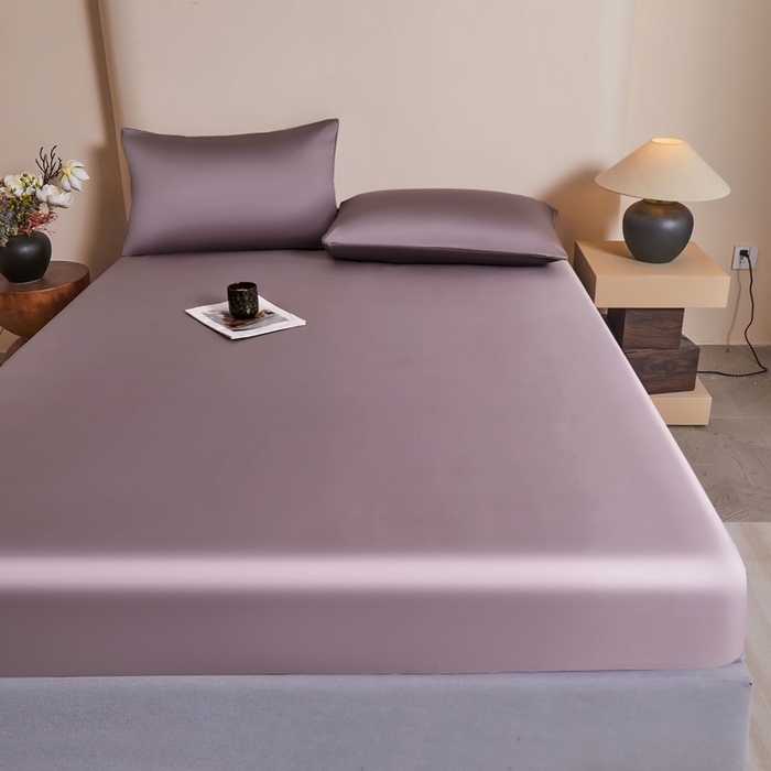 91家纺网 家纺一手货源 找家纺 雅萱家纺 2026新款60s天丝床笠单品床笠床笠单件 60s天丝悠悠紫