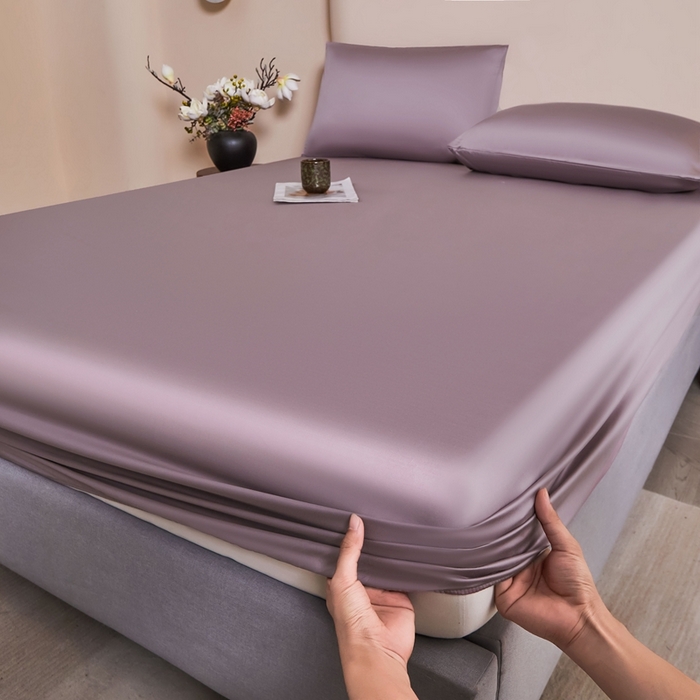 91家纺网 家纺一手货源 找家纺 雅萱家纺 2026新款60s天丝床笠单品床笠床笠单件 60s天丝悠悠紫