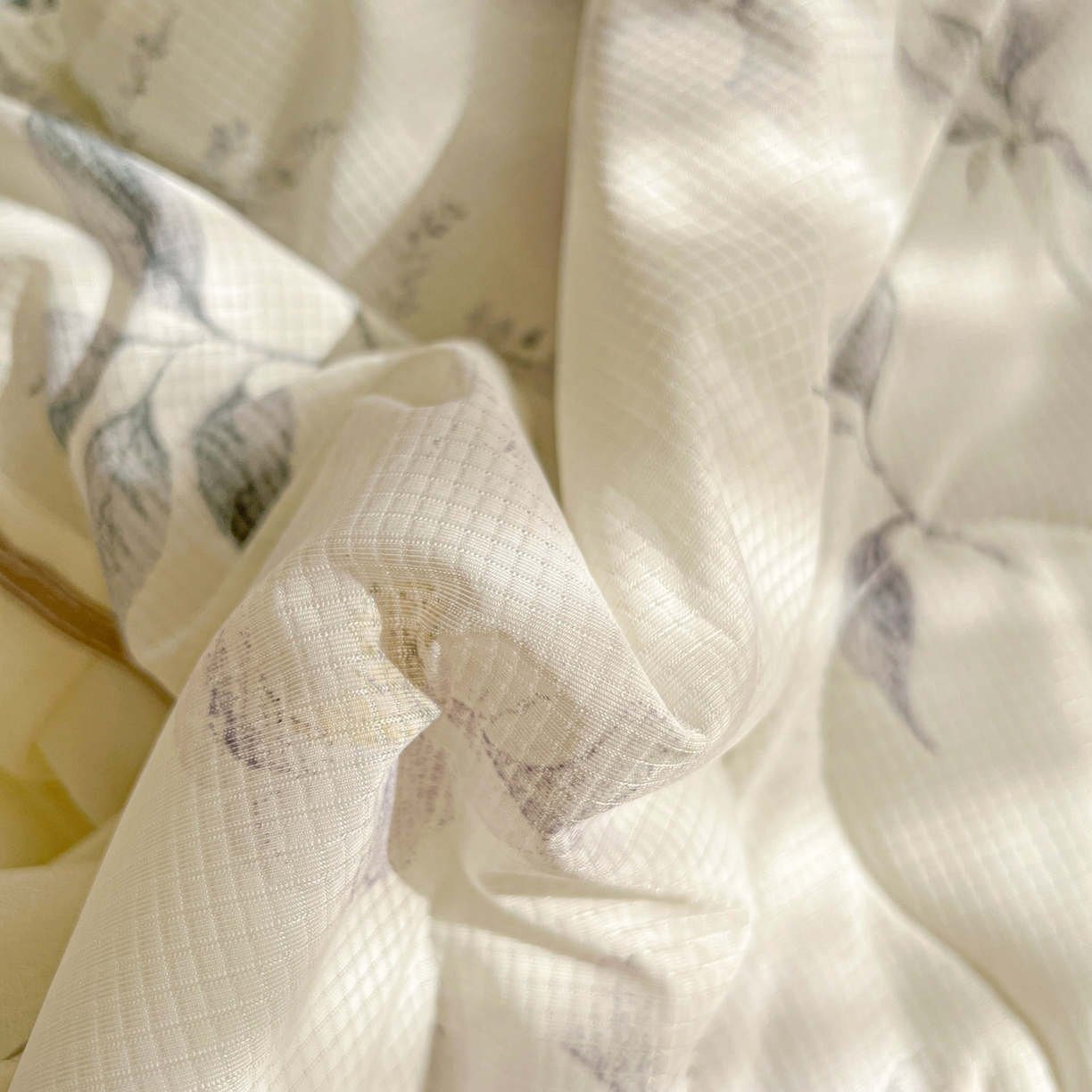 91家纺网 家纺一手货源 找家纺 富米莱（原臻工厂） 2026新款高奢维密花边冰肤格凉感夏凉被床盖夏被四件套 夏被床盖-水墨江南