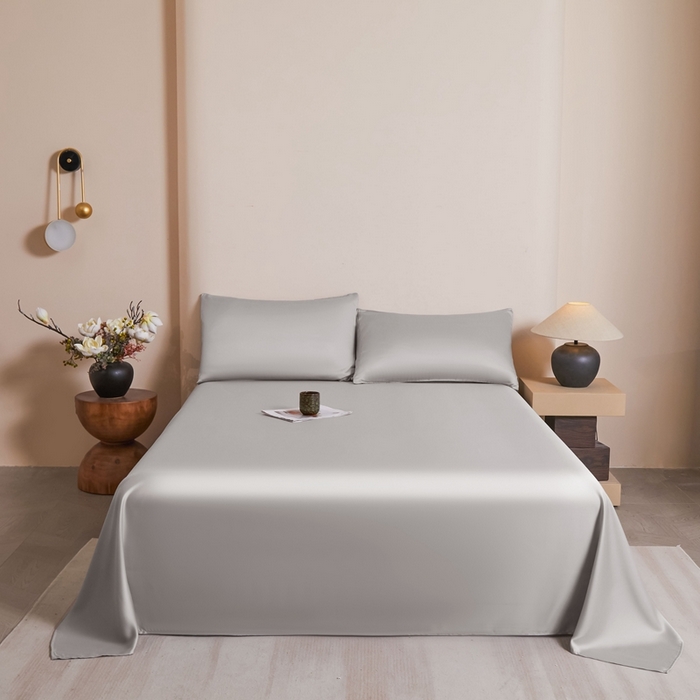 雅萱家纺 2026新款60s天丝床单单品床单床单单件 60s天丝都市灰