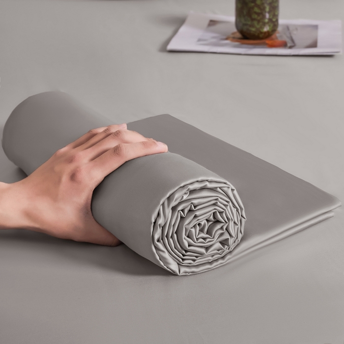 91家纺网 家纺一手货源 找家纺 雅萱家纺 2026新款60s天丝床单单品床单床单单件 60s天丝都市灰