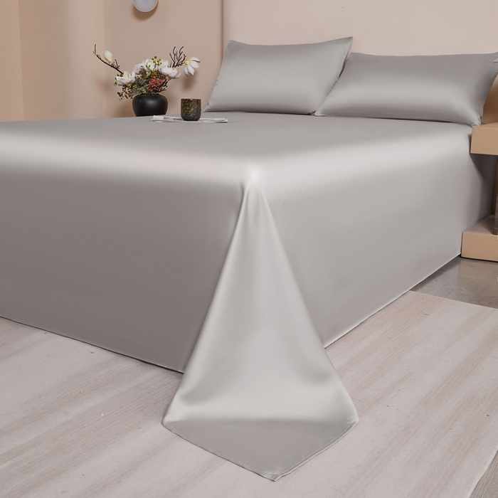 91家纺网 家纺一手货源 找家纺 雅萱家纺 2026新款60s天丝床单单品床单床单单件 60s天丝都市灰