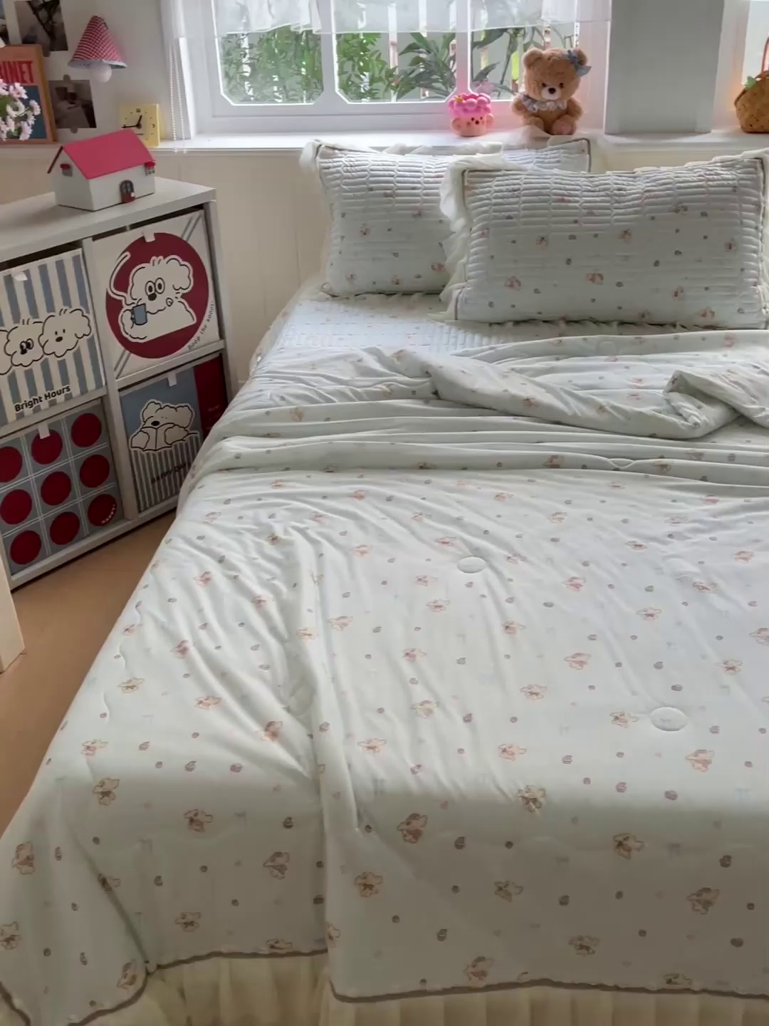 91家纺网 家纺一手货源 找家纺 富米莱（原臻工厂） 2026新款高奢维密花边冰肤格凉感夏凉被床盖夏被四件套 夏被床盖-熊来好运